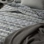 Mid-season quilted bedspread in cotton Sky blu