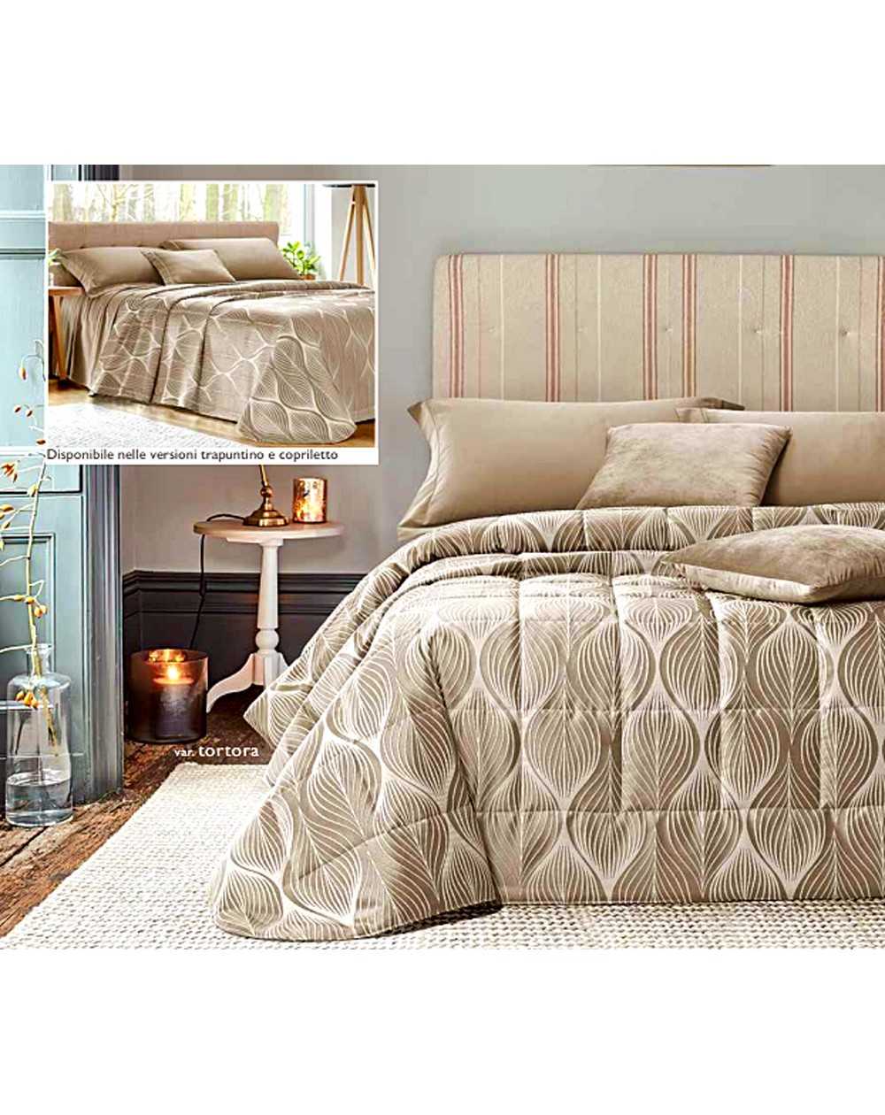 Beadspread bed-cover in jacquard Regina