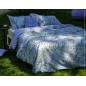 Copriletto Telo Arredo Copridivano Camelia Azzurro 180 x 270 cm Zucchi Collection