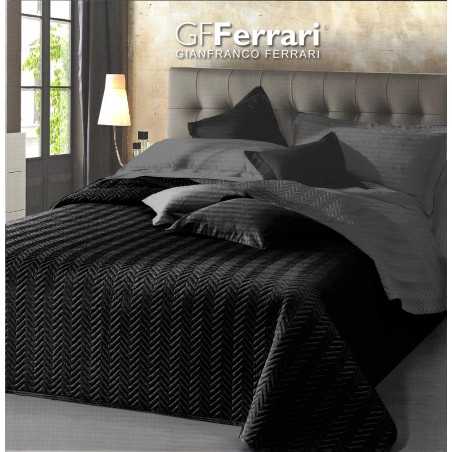 Couvre-lit Clio DOUBLE FACE Noir - Gris