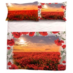 Parure de DRAPS DEUX PLACES "Ruby"