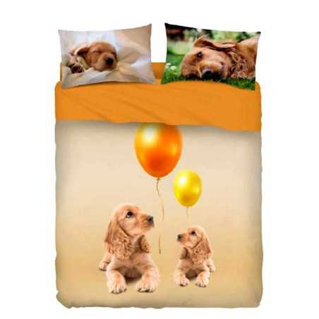 SHEET SET Cocker IMAGINE BASSETTI SUPER KING SIZE