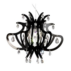 Pendelleuchte Lillibet Mini Col. Schwarz Slamp Con 42 Cristalli