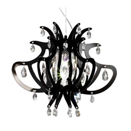 Pendelleuchte Lillibet Mini Col. Schwarz Slamp Con 42 Cristalli