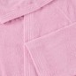Bassetti Plain Pink Bathrobe with Hood and Pockets Bassetti Plain Pink Bathrobe with Hood and Pockets