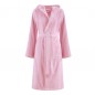 Bassetti Plain Pink Bathrobe with Hood and Pockets Bassetti Plain Pink Bathrobe with Hood and Pockets