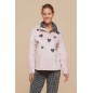 Soft and Warm Women's Jumpsuit Pyjamas Coral Fleece Little Hearts Noidinotte Soft and Warm Women's Jumpsuit Pyjamas Coral Fleece Little Hearts Noidinotte