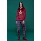 Pyjamas Women's Jumpsuit Soft and Warm Coral Fleece Bear Bordeaux Noidinotte Pyjamas Women's Jumpsuit Soft and Warm Coral Fleece Bear Bordeaux Noidinotte