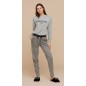Women's Pyjamas in Warm Cotton Fleece Grey Noidinotte