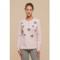 Women's Pyjamas in Warm Cotton Hearts Pink Noidinotte Women's Pyjamas in Warm Cotton Hearts Pink Noidinotte