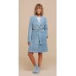 Vestaglia Lunga Donna in Soffice Coral Celeste Noidinotte Vestaglia Lunga Donna in Soffice Coral Celeste Noidinotte