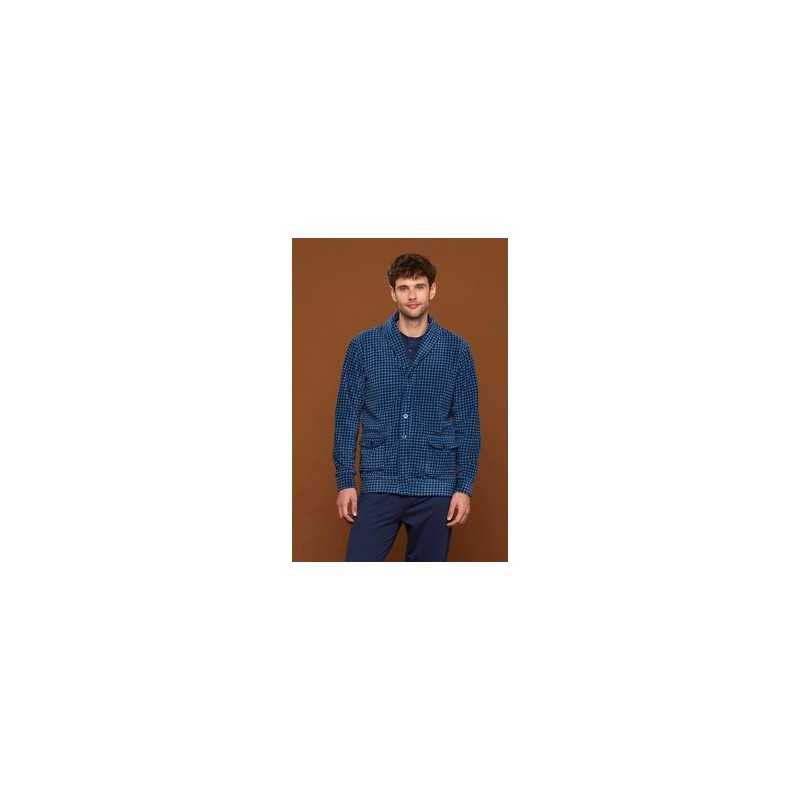 copy of Men's Pyjamas in Warm Green Cotton with Plaid Pants Noidinotte copy of Men's Pyjamas in Warm Green Cotton with Plaid Pants Noidinotte