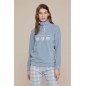 Pigiama Tuta Donna Cuori Caldissimo in Micropile Noidinotte Pigiama Tuta Donna Cuori Caldissimo in Micropile Noidinotte