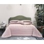 Pure Cotton Satin Quilted Bedcover Super King size Pink Quilt VENERE