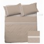 CRONO Cotton Sheet Set for King / Super King size Taupe