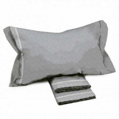 CRONO Cotton Sheet Set for King / Super King size Grey