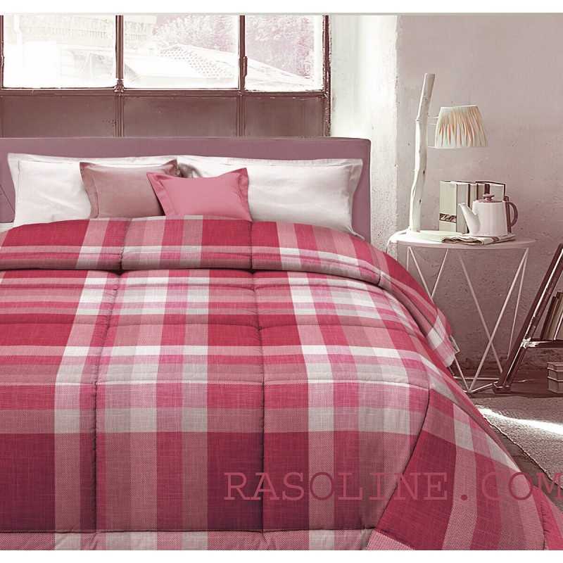 Winter Quilt Single Tartan Red