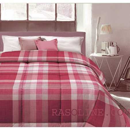 Winter Quilt Single Tartan Red