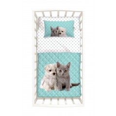 Copriletto trapuntato cuccioli cane gatto mirna