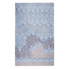 Telo Arredo Copridivano Copriletto Isolabella azzurro 180x270cm Granfoulard Bassetti Steso