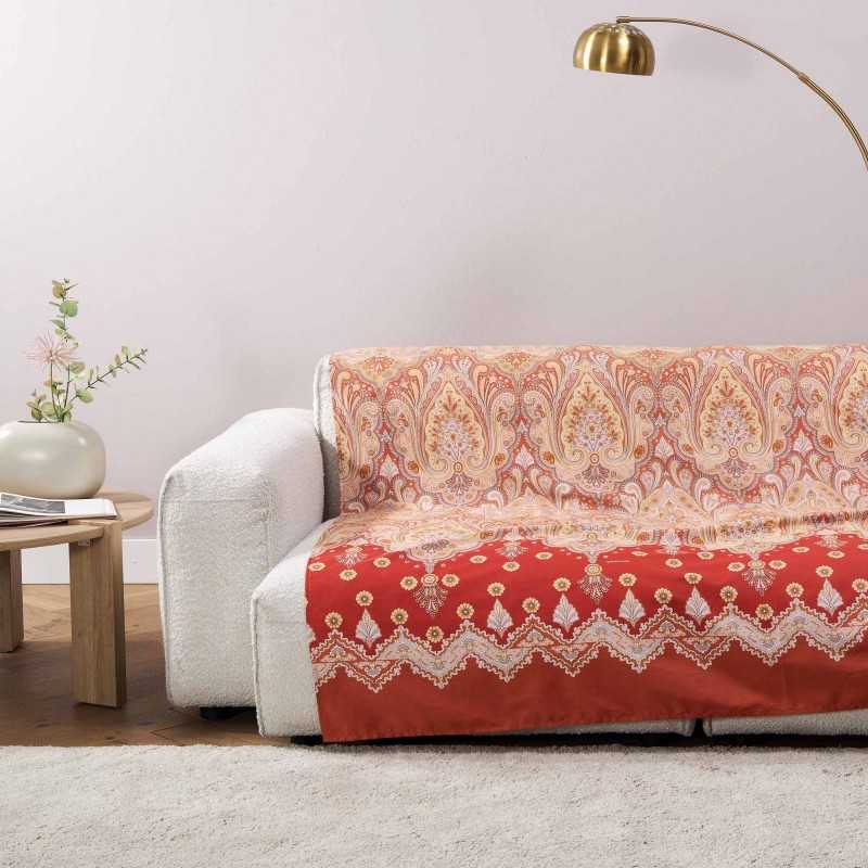 Foulard de decoración Isolabella Rojo Bassetti 180x270 cm