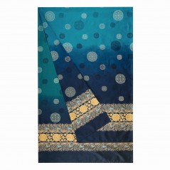 Telo Arredo Copridivano Copriletto Pallavicino Blu 180x270cm Granfoulard Bassetti Intero