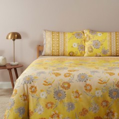 Duvet Cover Set Posillipo Yellow GRANFOULARD BASSETTI