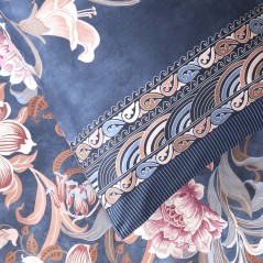 Copripiumino Granfoulard Bassetti Verona Blu Vicino