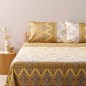 PARURE de drap Couvre-Lit Agrigento Granfoulard Bassetti