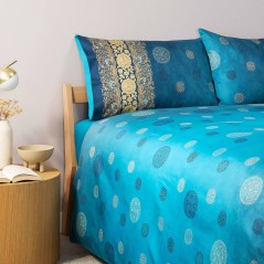 Copripiumino Granfoulard Bassetti Pallavicino Blu Lato