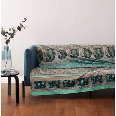 Foulard de decoración Genova Verde Bassetti 180x270 cm