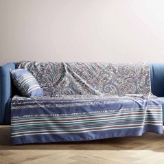 Bassetti Foulard de décoration Granfoulard Noto Gris 180x270 cm