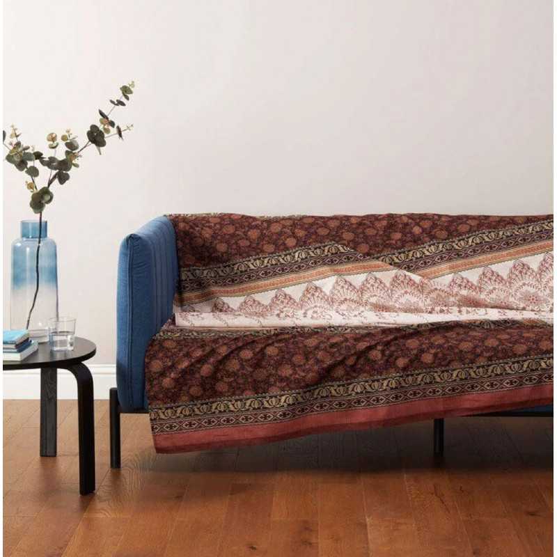 Telo Arredo Copridivano Copriletto Oristano Beige 180x270cm Granfoulard Bassetti