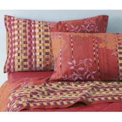 Juegos de Sábanas Para Cama Doble Matting Rojo Bassetti