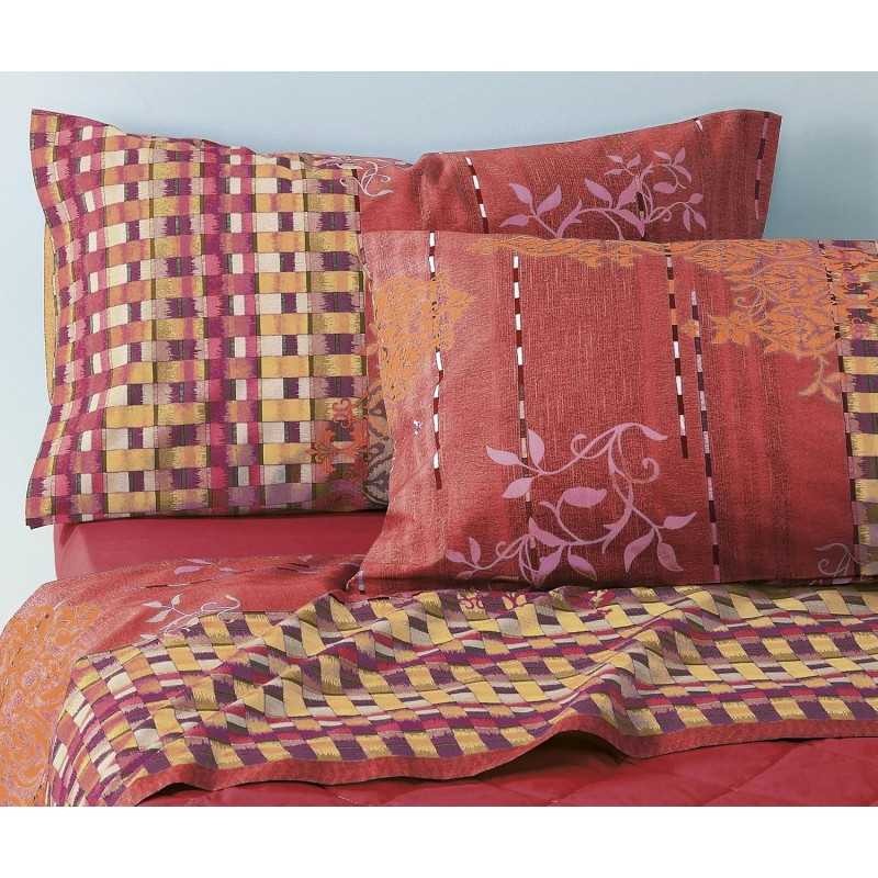 Bettlaken-Set Doppelbett Matting Rot Bassetti