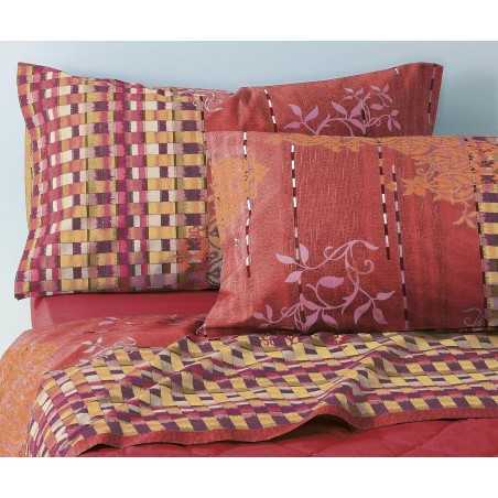 Completo lenzuola bassetti matting rosso