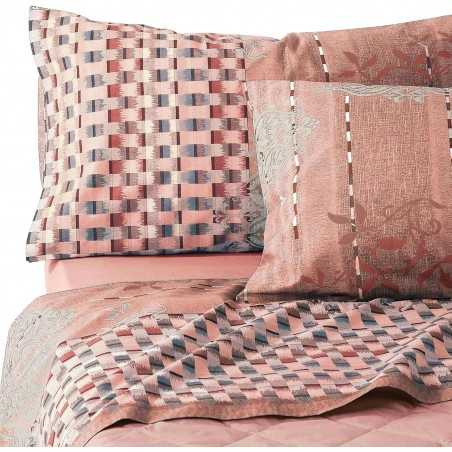 Parure de Drap Pour Lit Double Matting Rose Bassetti