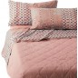 Parure de Drap Pour Lit Double Matting Rose Bassetti