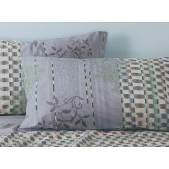 Completo lenzuola bassetti matting rosa vicino