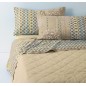 Completo Lenzuola Matrimoniale Matting Beige Bassetti