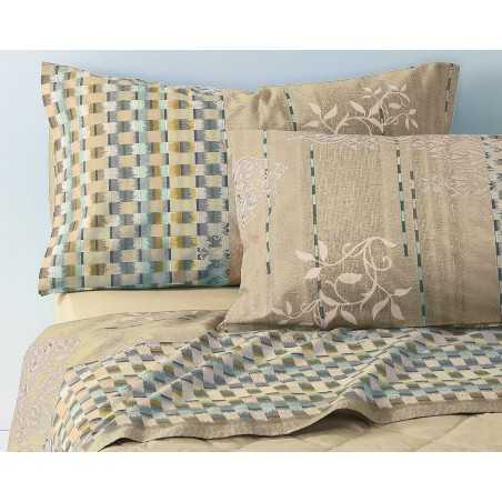 Completo Lenzuola Matrimoniale Matting Beige Bassetti