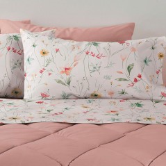 Completo letto matrimoniale Portulaca rosso vicino