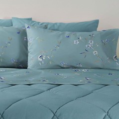 Completo letto matrimoniale Portulaca Bluette Vicino