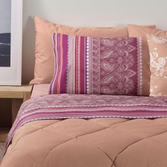 Completo letto matrimoniale Ethnic Rosa