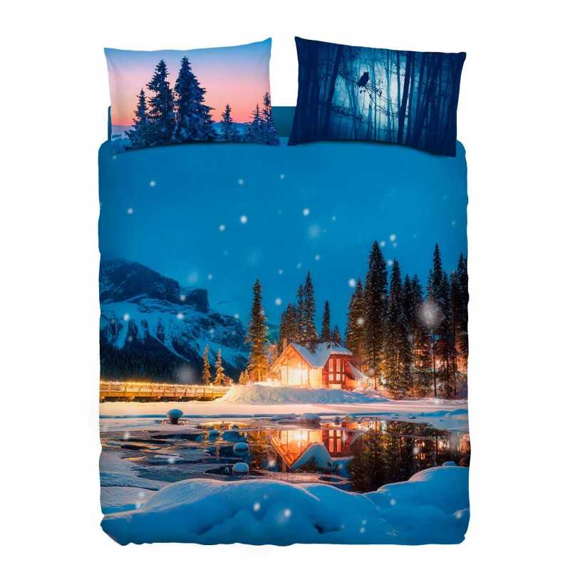 Parure Housse de Couette Double Lit MOUNTAIN LODGE Imagine Bassetti