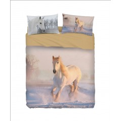 Duvet set WHITE HORSE For Super King Size Bassetti