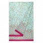 Telo Arredo Copridivano Copriletto Indian Roses Turchese 180x270cm Granfoulard Bassetti