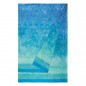 Telo Arredo Copridivano Copriletto Kerala Blu 270x270cm Granfoulard Bassetti