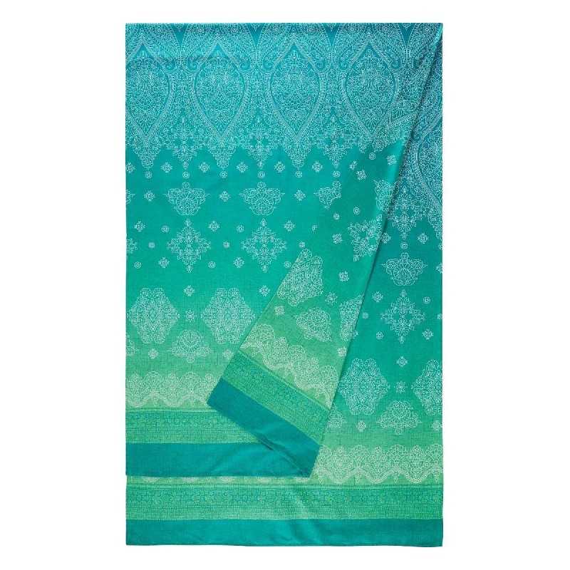 Telo Arredo Copridivano Copriletto Kerala Verde 180x270cm Granfoulard Bassetti