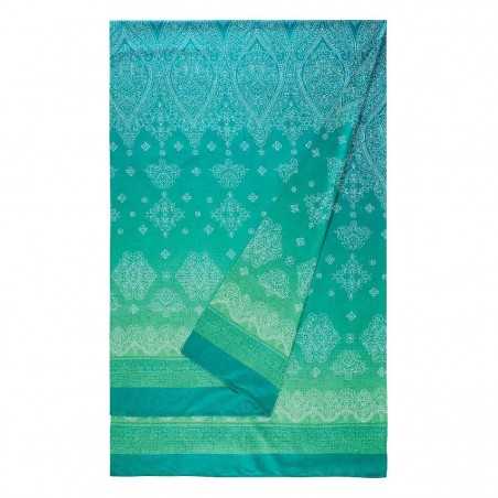 Telo Arredo Copridivano Copriletto Kerala verde 180x270cm Granfoulard Bassetti